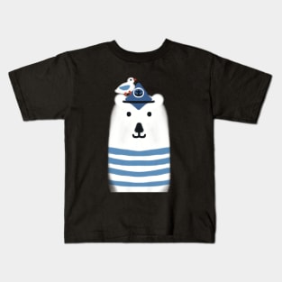 Captain Polar bear Kids T-Shirt